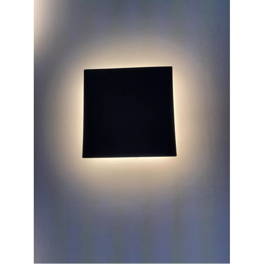 HÖFFTECH - Aplique de pared exterior LED/10W/230V cuadrado IP65