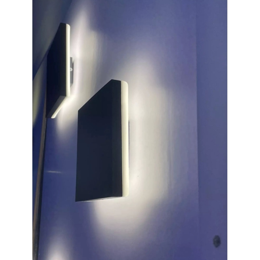 HÖFFTECH - Aplique de pared exterior LED/10W/230V cuadrado IP65