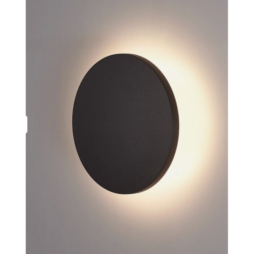 HÖFFTECH - Aplique de pared exterior LED/10W/230V redondo IP65