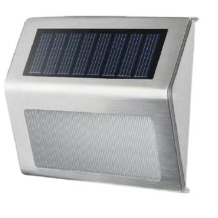 HÖFFTECH - Juego de 2 apliques solares de pared LED, 1,2 V/400 mAh, IP44