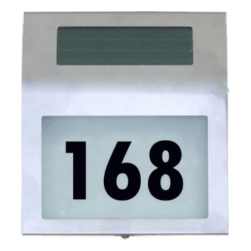 HÖFFTECH - LED Número de casa solar LED/1,2V 200 mAh IP44