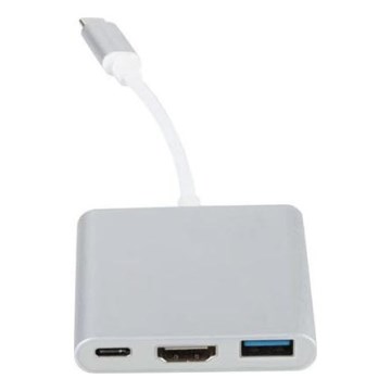 Hub USB-C 3 en 1 con Power Delivery 100 W y HDMI 4K