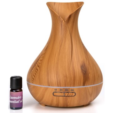 Humidificador e ionizador de aire LED RGB 400 ml