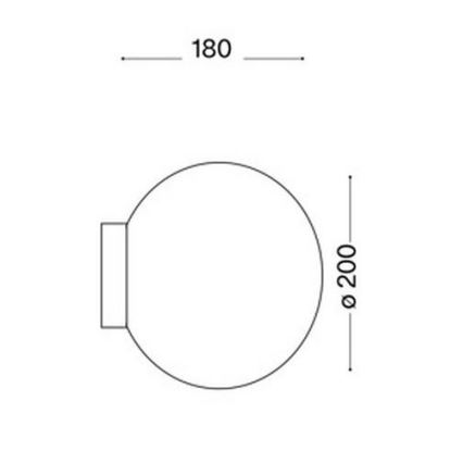 Ideal Lux 59815 - Aplique de pared LED RGBW regulable MAPA 1xE27/12W/230V 2700-6500K