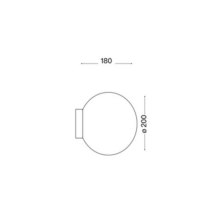 Ideal Lux 59815 - Aplique de pared LED RGBW regulable MAPA 1xE27/12W/230V 2700-6500K