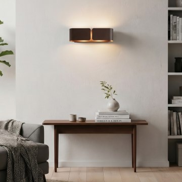 Ideal Lux - Aplique CLIP 2xE27/60W/230V marrón