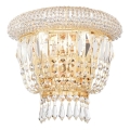 Ideal Lux - Aplique de cristal DUBAI 2xE14/28W/230V dorado