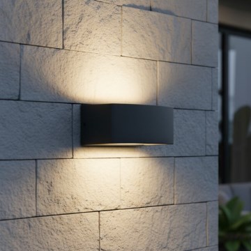 Ideal Lux - Aplique de exterior ANDROMEDA 1xE27/60W/230V IP55 negro
