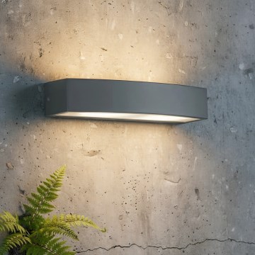 Ideal Lux - Aplique de exterior ANDROMEDA 2xE27/60W/230V IP55 antracita