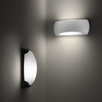 Ideal Lux - Aplique de exterior FELIX 1xE27/23W/230V IP66 negro