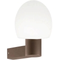 Ideal Lux - Aplique de pared exterior CLIO 1xE27/42W/230V IP44 marrón