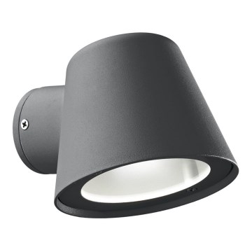 Ideal Lux - Aplique de pared exterior GAS 1xGU10/28W/230V IP43 antracita
