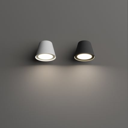 Ideal Lux - Aplique de pared exterior GAS 1xGU10/28W/230V IP43 blanco