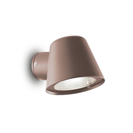 Ideal Lux - Aplique de pared exterior GAS 1xGU10/28W/230V IP43 marrón