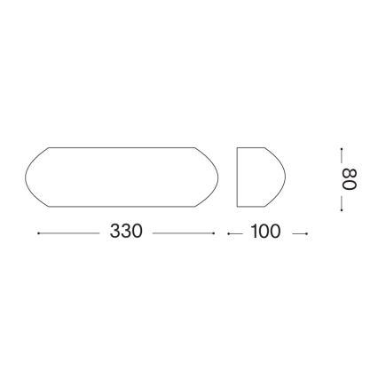 Ideal Lux - Aplique de pared exterior GIOVE 1xE27/60W/230V IP54 antracita