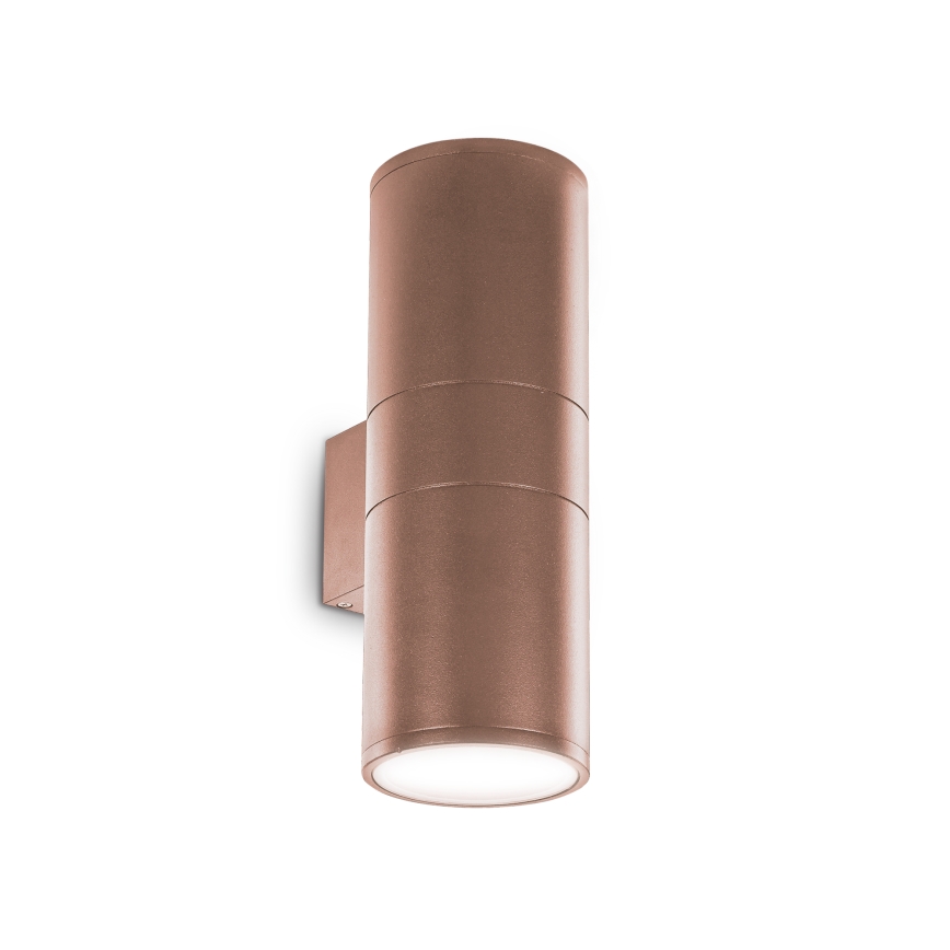 Ideal Lux - Aplique de pared exterior GUN 1xE27/60W/230V 31 cm IP54 marrón