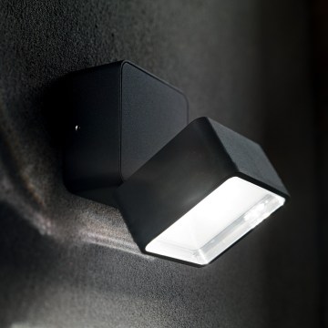 Ideal Lux - Aplique de pared exterior LED OMEGA LED/7W/230V CRI 90 IP54 marrón