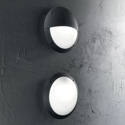 Ideal Lux - Aplique de pared exterior POLAR 1xE27/23W/230V IP66 negro