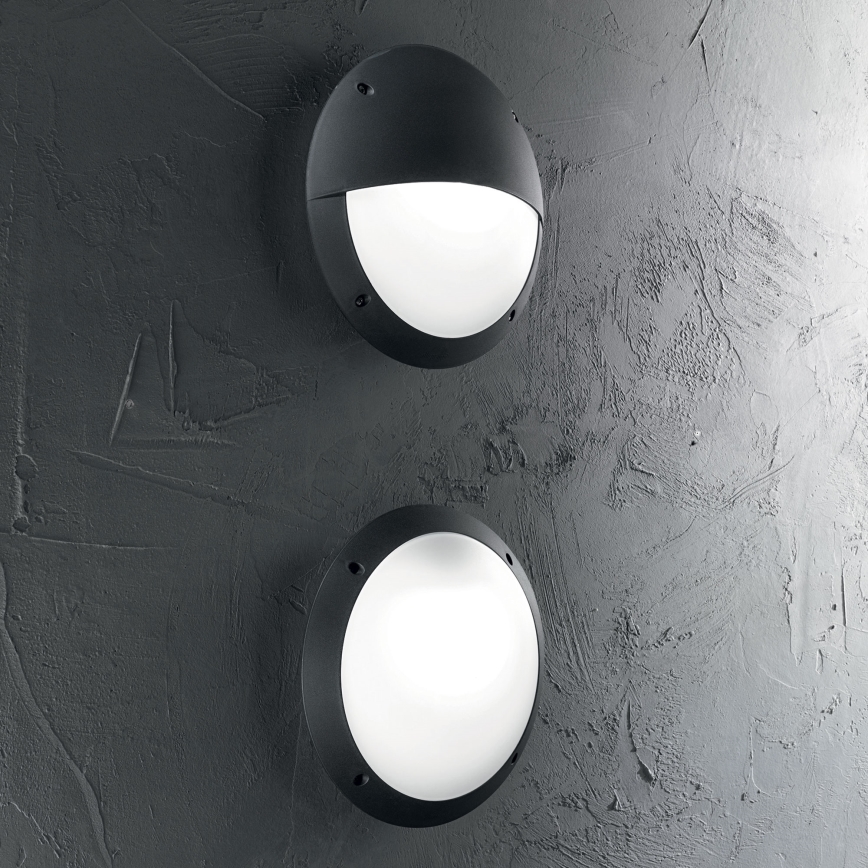 Ideal Lux - Aplique de pared exterior POLAR 1xE27/23W/230V IP66 negro
