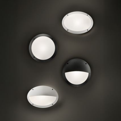 Ideal Lux - Aplique de pared exterior POLAR 1xE27/23W/230V IP66 negro