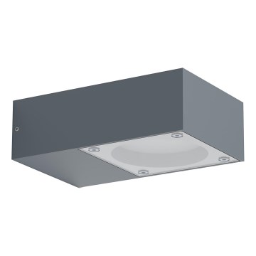 Ideal Lux - Aplique de pared exterior SIRIO 1xGX53/9W/230V IP65 antracita