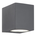 Ideal Lux - Aplique de pared exterior UP 1xG9/15W/230V IP44 antracita