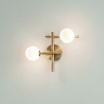 Ideal Lux - Aplique de pared LED ATLAS 2xG9/3W/230V dorado