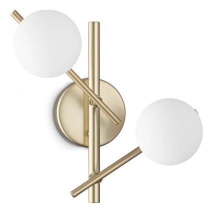 Ideal Lux - Aplique de pared LED ATLAS 2xG9/3W/230V dorado