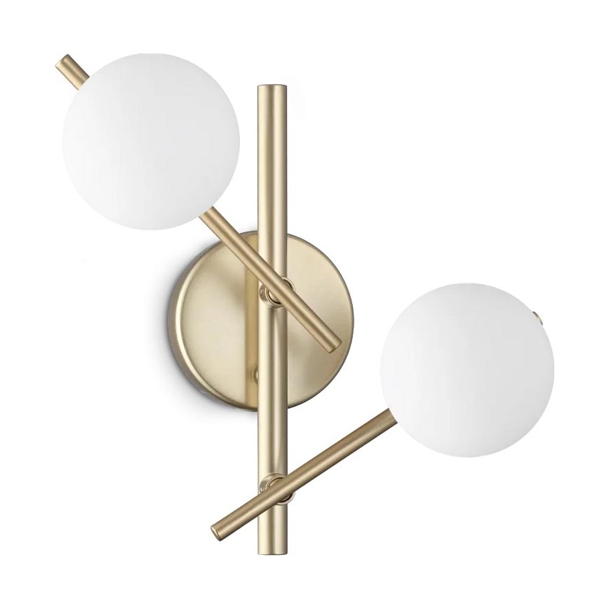 Ideal Lux - Aplique de pared LED ATLAS 2xG9/3W/230V dorado