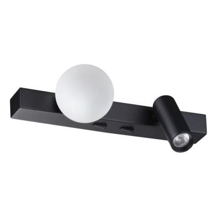 Ideal Lux - Aplique de pared LED BINOMIO 2xLED/3W/230V CRI 90 negro