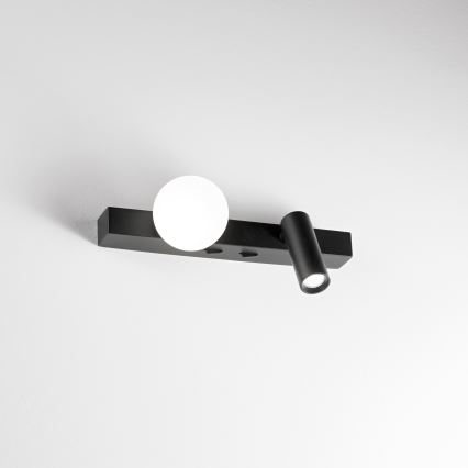 Ideal Lux - Aplique de pared LED BINOMIO 2xLED/3W/230V CRI 90 negro