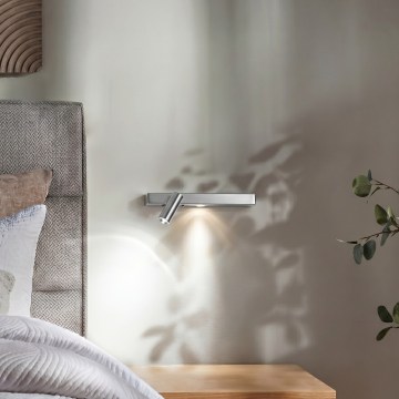 Ideal Lux - Aplique de pared LED BONNE LED/6,5W/230V CRI 90 cromo mate