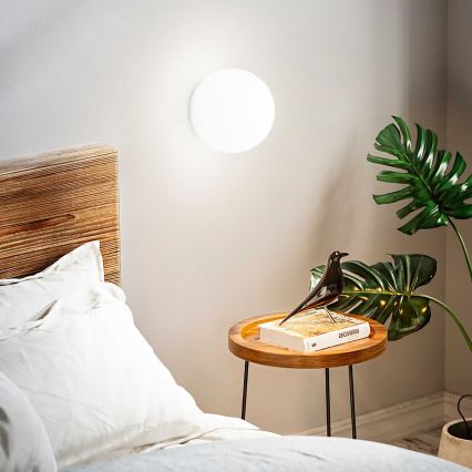 Ideal Lux - Aplique de pared LED MAPA 1xG9/3W/230V Ø 15 cm blanco