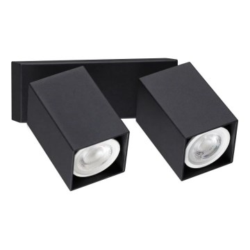 Ideal Lux - Aplique de pared LED orientable DYNAMITE 2xGU10/7W/230V CRI 90 negro