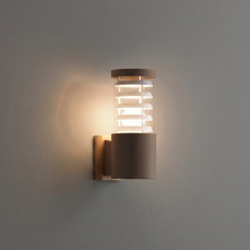 Ideal Lux - Aplique de pared para exterior TRONCO 1xE27/42W/230V IP44 marrón