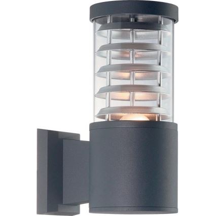 Ideal Lux - Aplique de pared para exteriores TRONCO 1xE27/42W/230V IP44 antracita