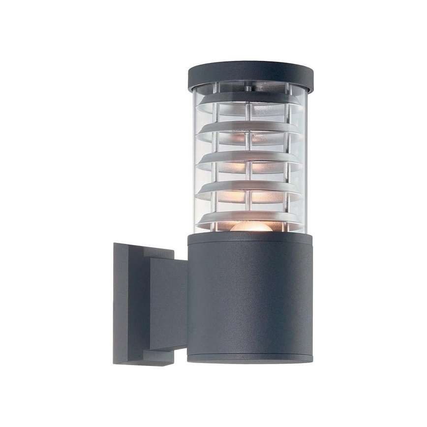 Ideal Lux - Aplique de pared para exteriores TRONCO 1xE27/42W/230V IP44 antracita