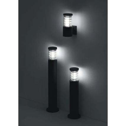 Ideal Lux - Aplique de pared para exteriores TRONCO 1xE27/42W/230V IP44 antracita