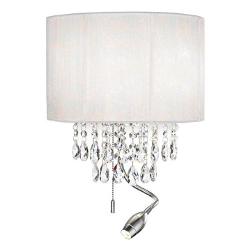 Ideal Lux - Aplique LED 2xE14/40W/230V + LED/1W