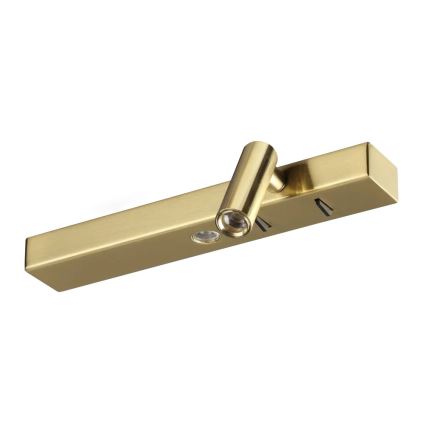 Ideal Lux - Aplique LED BONNE 2xLED/6,5W/230V CRI 90 dorado