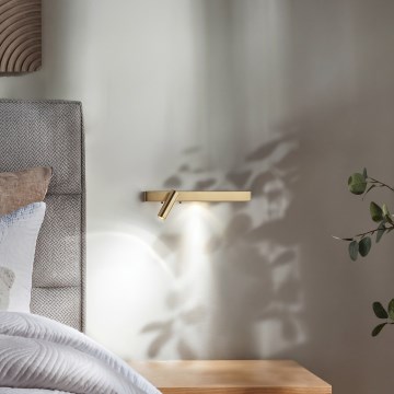 Ideal Lux - Aplique LED BONNE LED/6,5W/230V CRI 90 dorado
