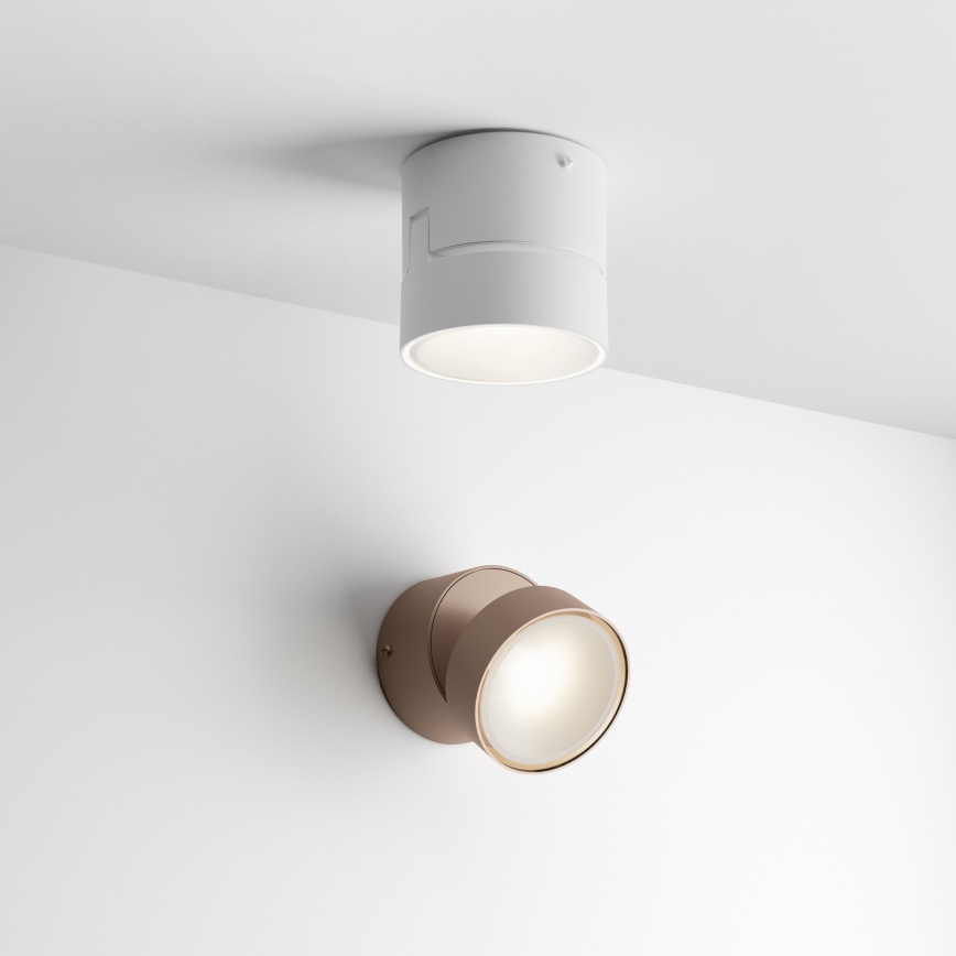 Ideal Lux - Aplique LED de pared exterior OMEGA LED/7W/230V CRI 90 IP54 marrón