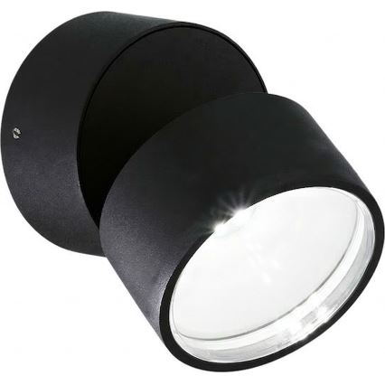 Ideal Lux - Aplique LED de pared exterior OMEGA LED/7W/230V CRI 90 IP54 negro