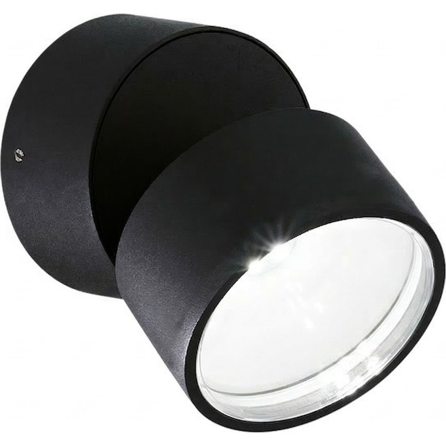 Ideal Lux - Aplique LED de pared exterior OMEGA LED/7W/230V CRI 90 IP54 negro