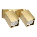 Ideal Lux - Aplique LED de pared orientable DYNAMITE 2xGU10/7W/230V IRC 90 latón