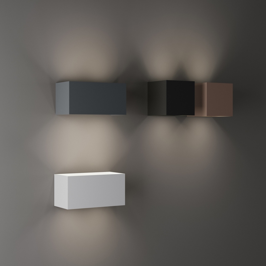 Ideal Lux - Aplique LED de pared para exterior ATOM LED/25W/230V CRI 90 IP54 marrón