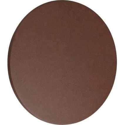 Ideal Lux - Aplique de pared LED para exterior PUNTO LED/12W/230V CRI 90, diámetro 24 cm, IP54, marrón