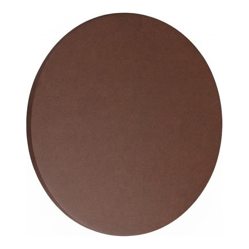 Ideal Lux - Aplique de pared LED para exterior PUNTO LED/12W/230V CRI 90, diámetro 24 cm, IP54, marrón