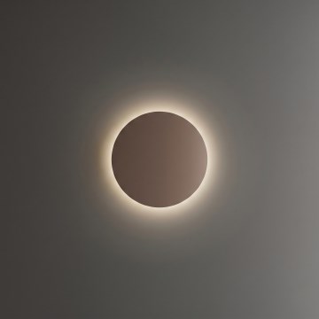 Ideal Lux - Aplique LED de pared para exterior PUNTO LED/9W/230V CRI 90, diámetro 18 cm, IP54, marrón