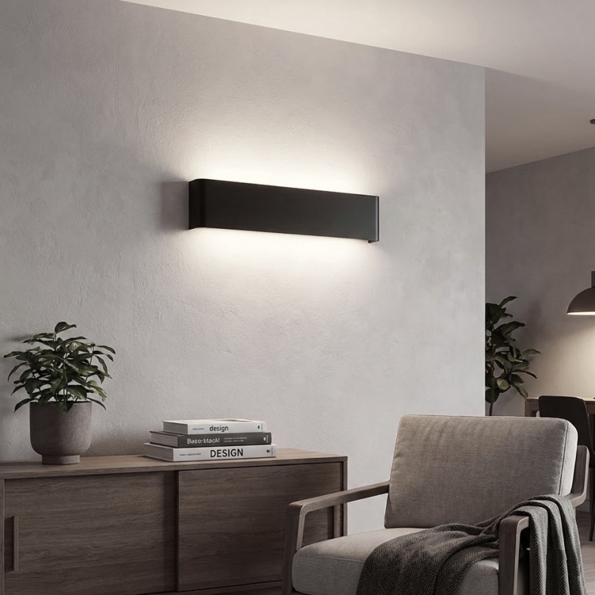 Ideal Lux - Aplique LED DELTA LED/30W/230V 4000K 83 cm CRI 90 negro